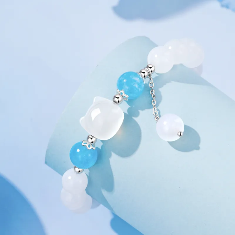 Lao Feng Xiang Natural Chalcedony Bracelets Women's-2
