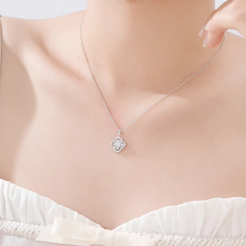 Lao Feng Xiang S925 Silver Necklaces Women's-4
