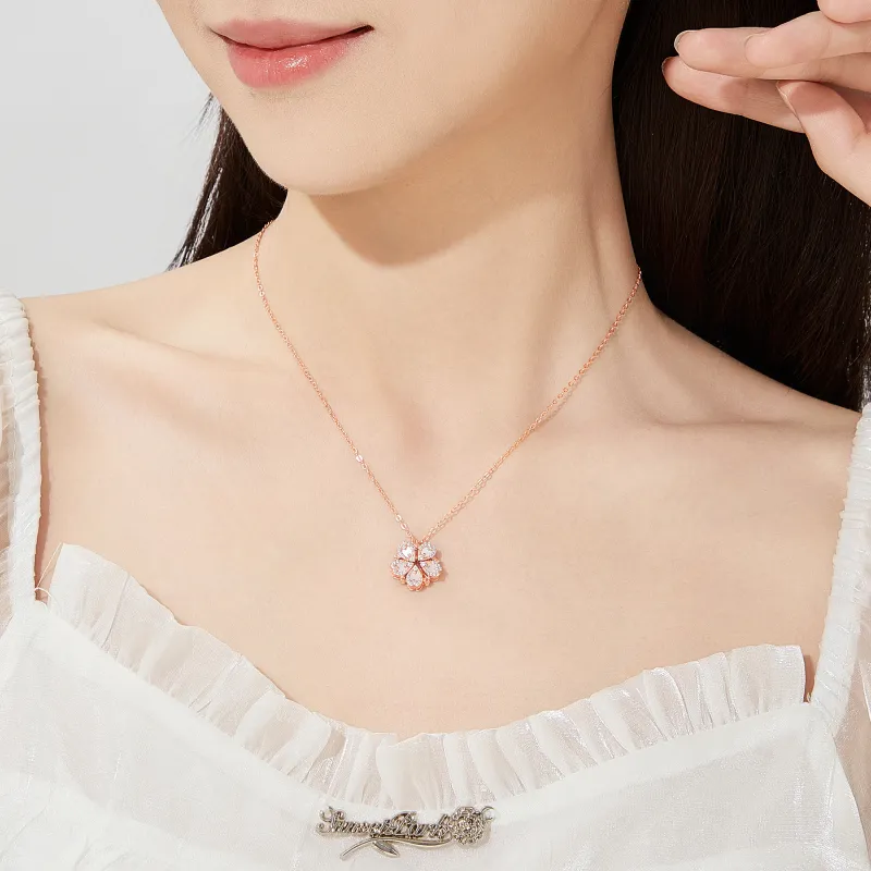 Lao Feng Xiang S925 Silver Necklaces Women's-13