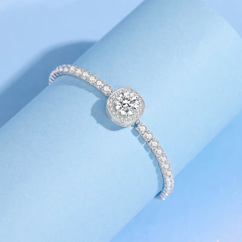 Lao Feng Xiang S925 Silver Bracelets Women's-5