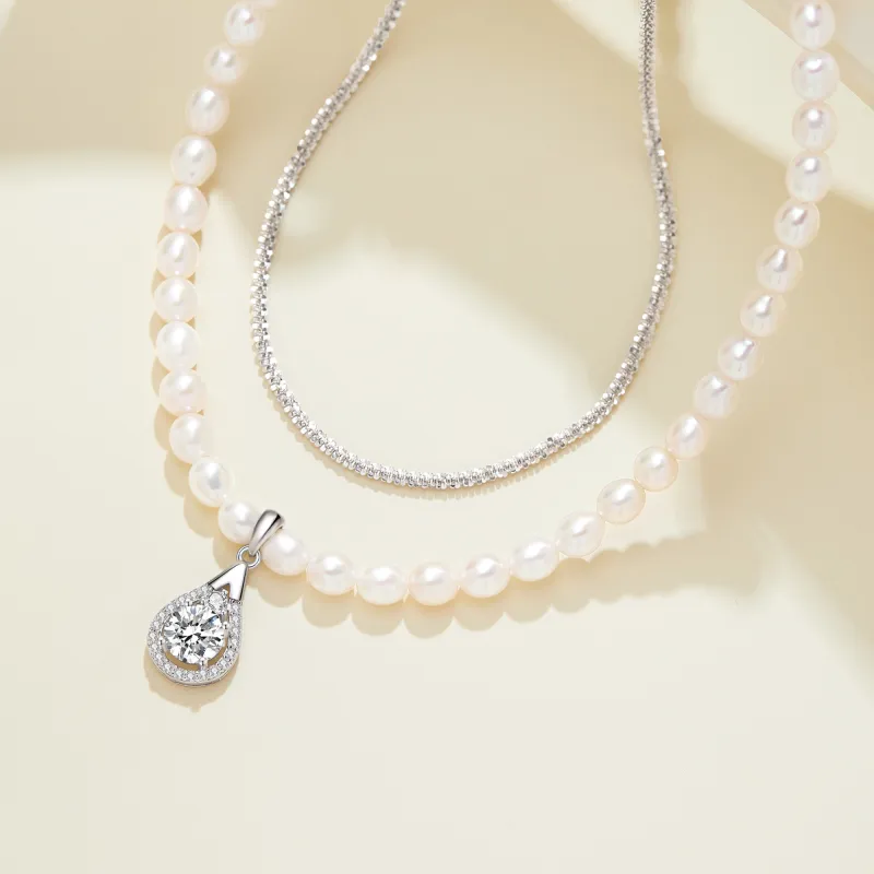 Lao Feng Xiang Pearl Necklaces Women's-2