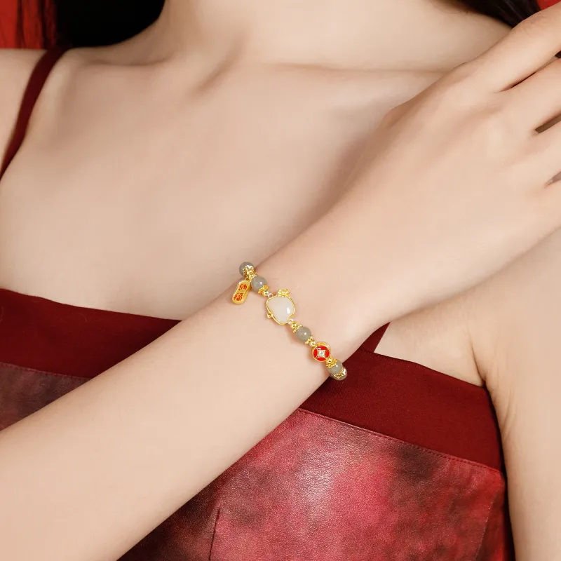 Lao Feng Xiang S925 Sterling Silver Bracelets Women's-4