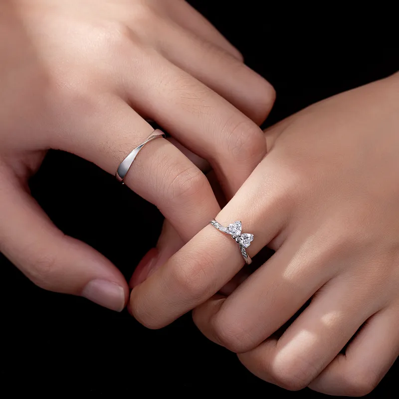 Lao Feng Xiang S925 Silver Rings Unisex-2