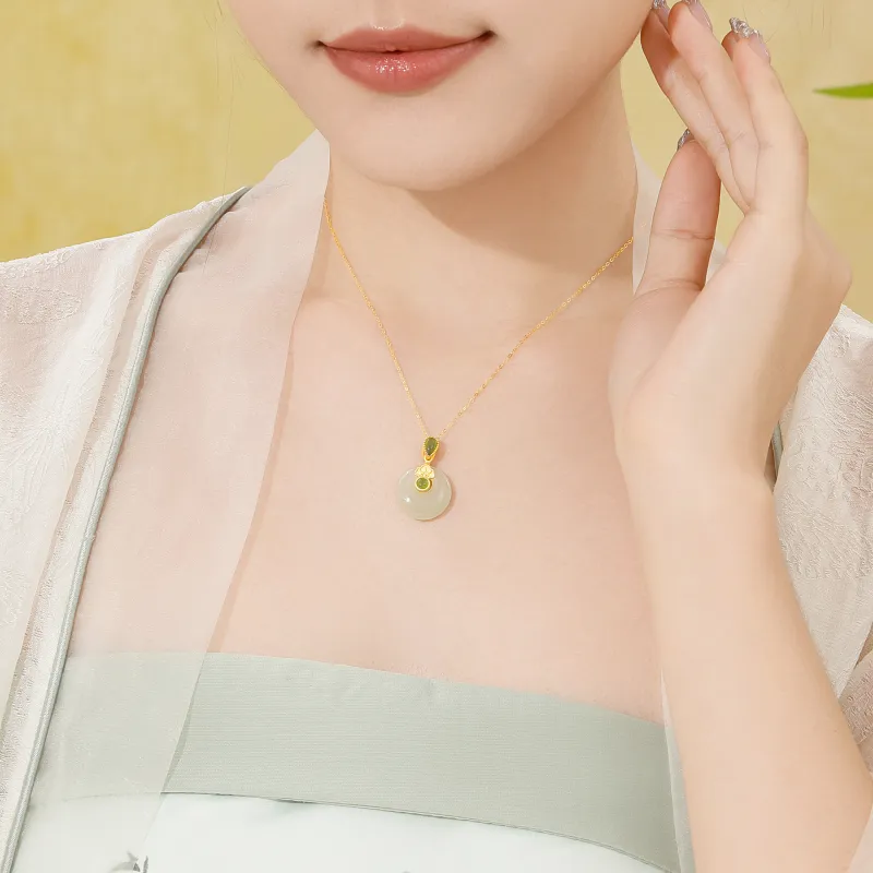 Lao Feng Xiang S925 Silver Necklaces Women's-1