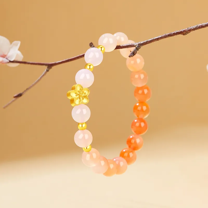 Lao Feng Xiang Agate Bracelets Women's-4