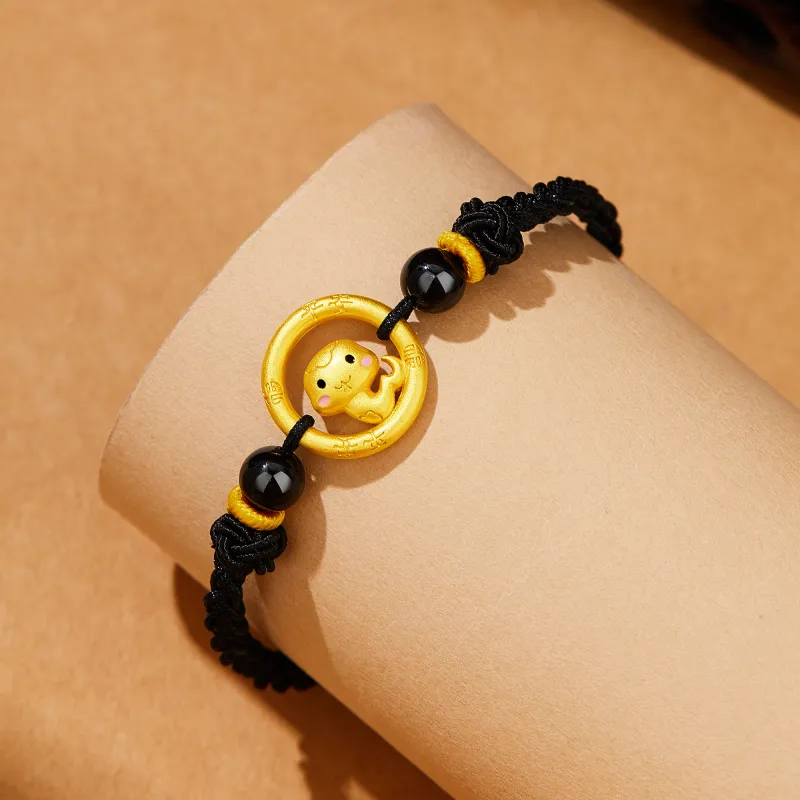 Lao Feng Xiang S925 Silver Bracelets Unisex-10