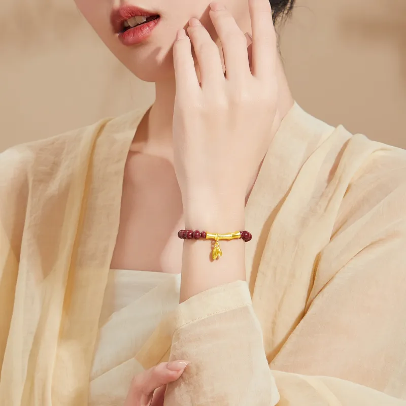 Lao Feng Xiang Cinnabar Bracelets Women's-1