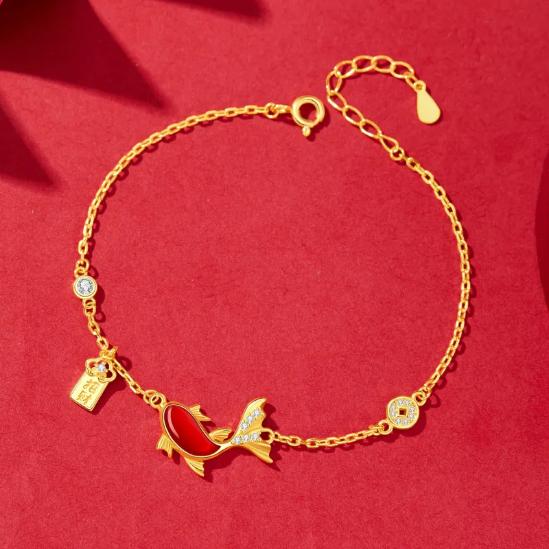 Lao Feng Xiang S925 Silver Bracelets Women's-2
