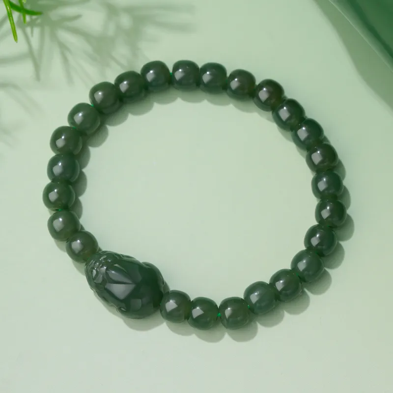 Lao Feng Xiang Chalcedony Jade Bracelets Unisex-6