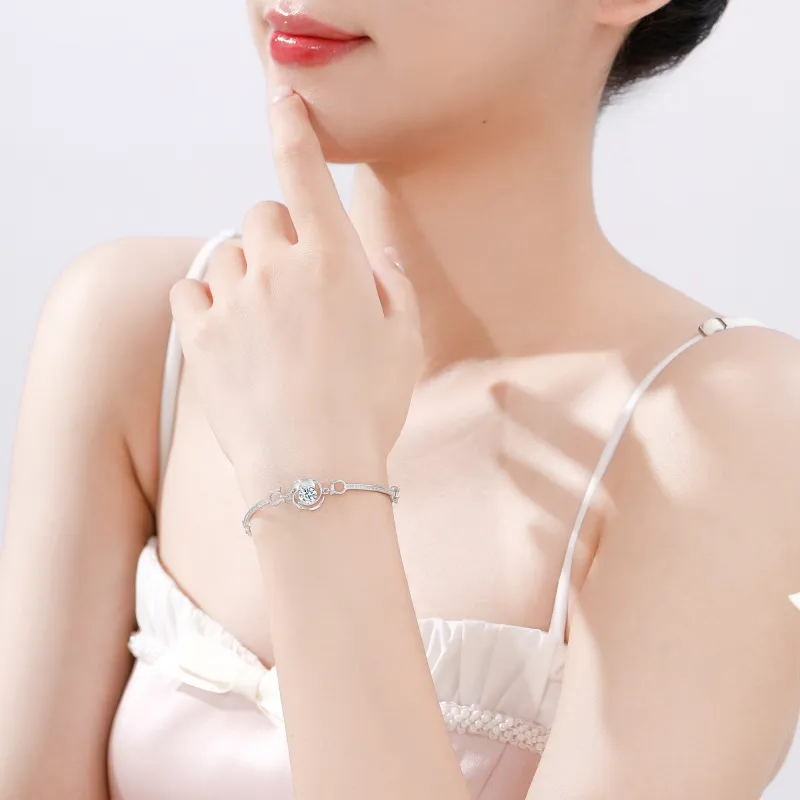 Lao Feng Xiang S999 Fine Silver Bracelets Women's-4