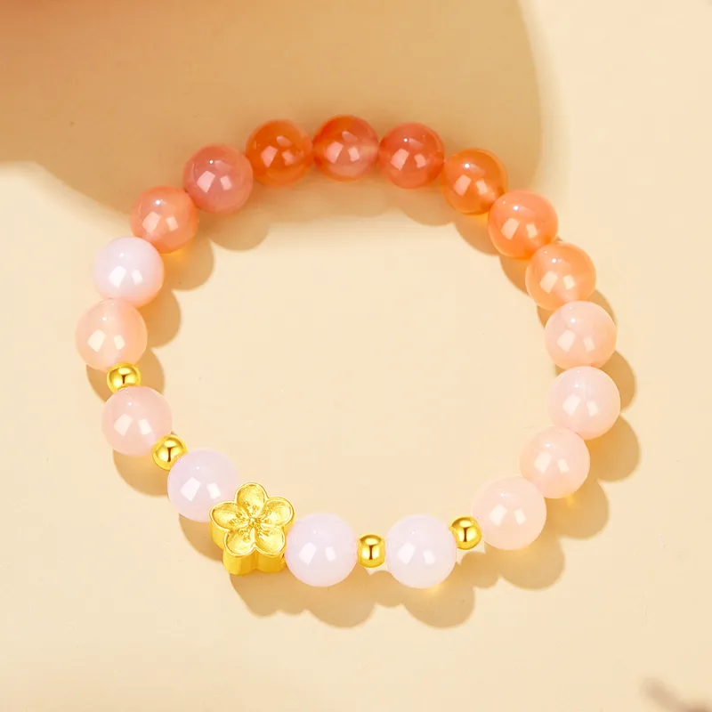 Lao Feng Xiang Agate Bracelets Women's-6