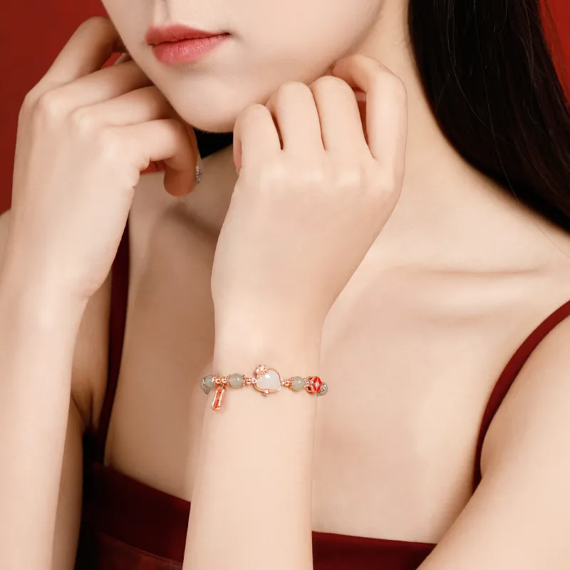 Lao Feng Xiang S925 Sterling Silver Bracelets Women's-13