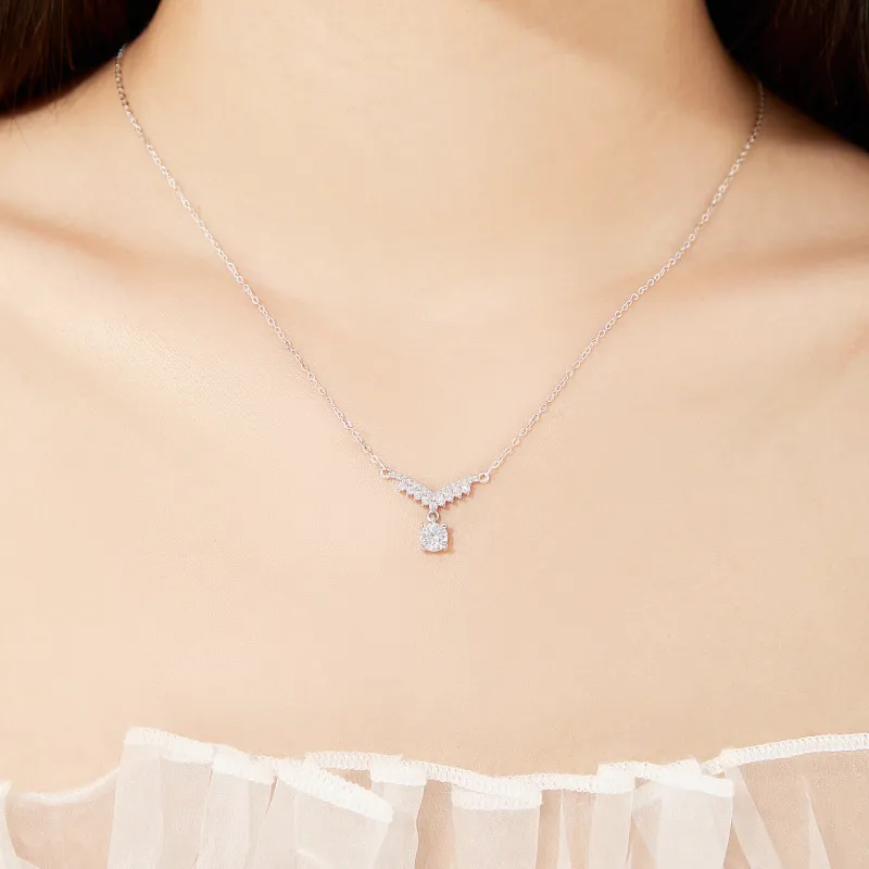 Lao Feng Xiang 925 Sterling Silver Necklaces Women's-6
