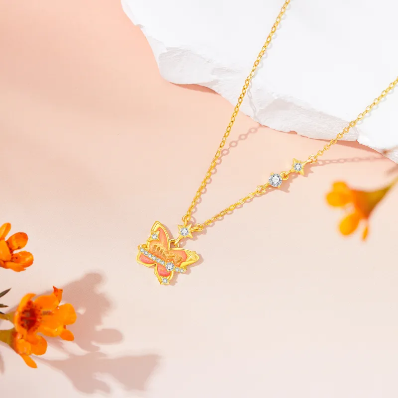 Lao Feng Xiang 925 Sterling Silver Necklaces Women's-1