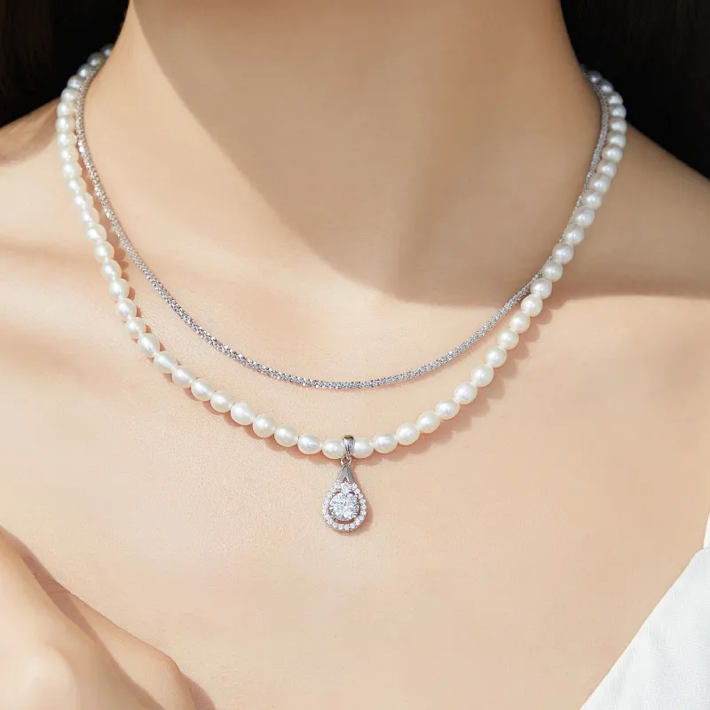 Lao Feng Xiang Pearl Necklaces Women's-7