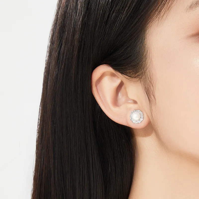 Lao Feng Xiang S925 Silver Earrings Women's-19