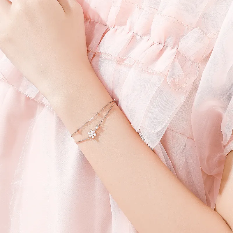 Lao Feng Xiang 925 Sterling Silver Sterling Silver Bracelet Comes With Women's Women's-2