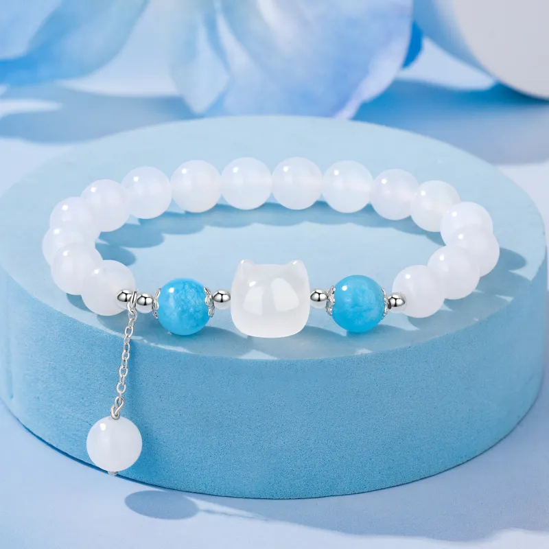 Lao Feng Xiang Natural Chalcedony Bracelets Women's-1