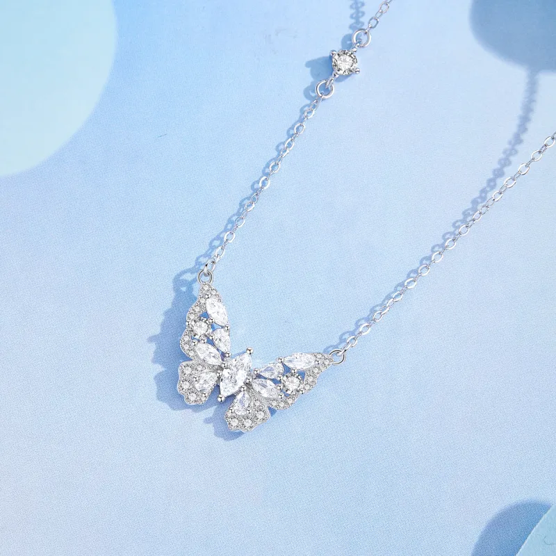 Lao Feng Xiang S925 Silver Necklaces Women's-3