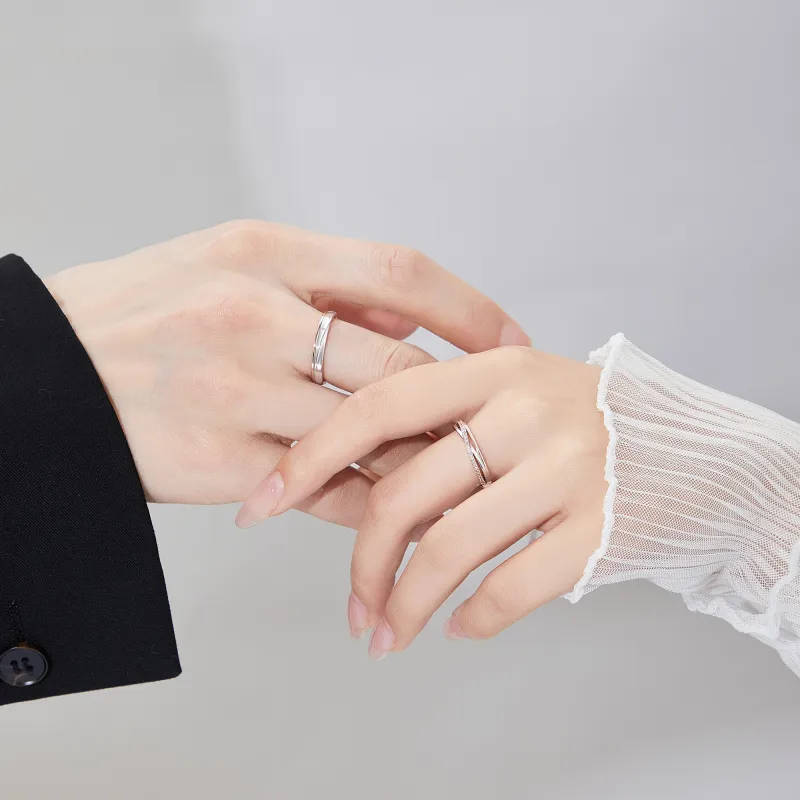 Lao Feng Xiang S925 Silver Rings Unisex-1