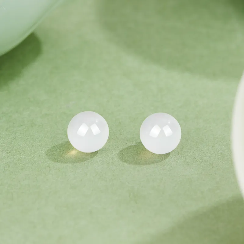 Lao Feng Xiang S925 Silver Pair Of Stud Earrings Women's-4