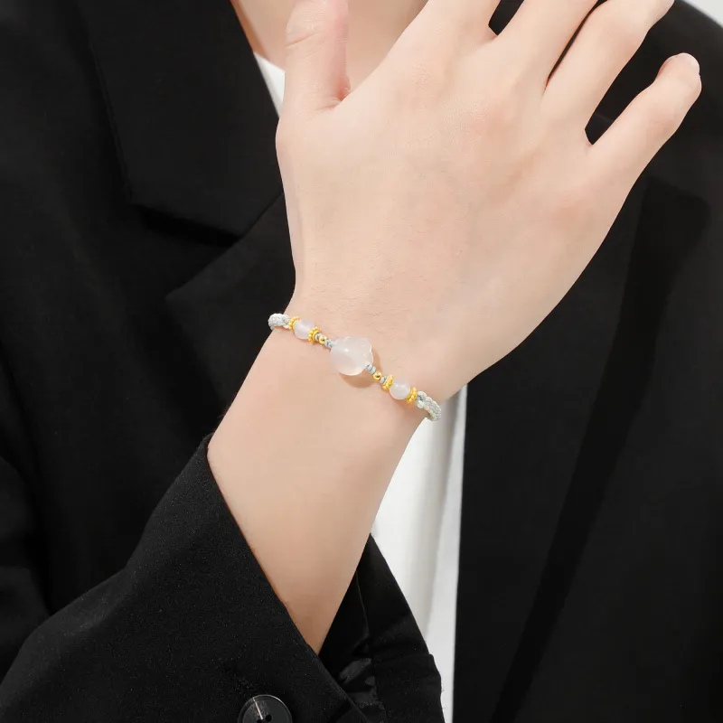 Lao Feng Xiang Chalcedony Bracelets Unisex-13