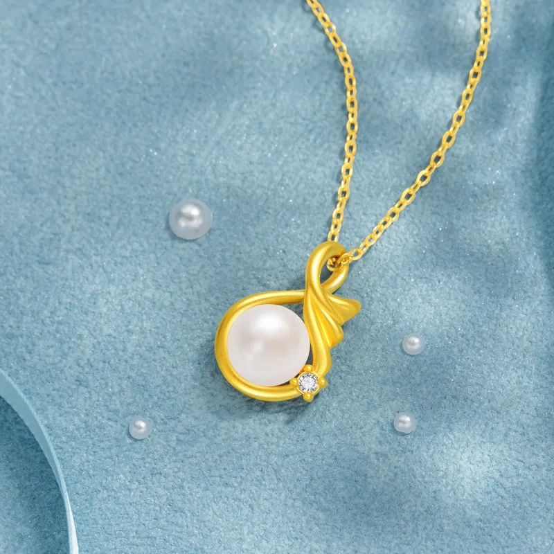 Lao Feng Xiang S925 Silver Necklaces Women's-5