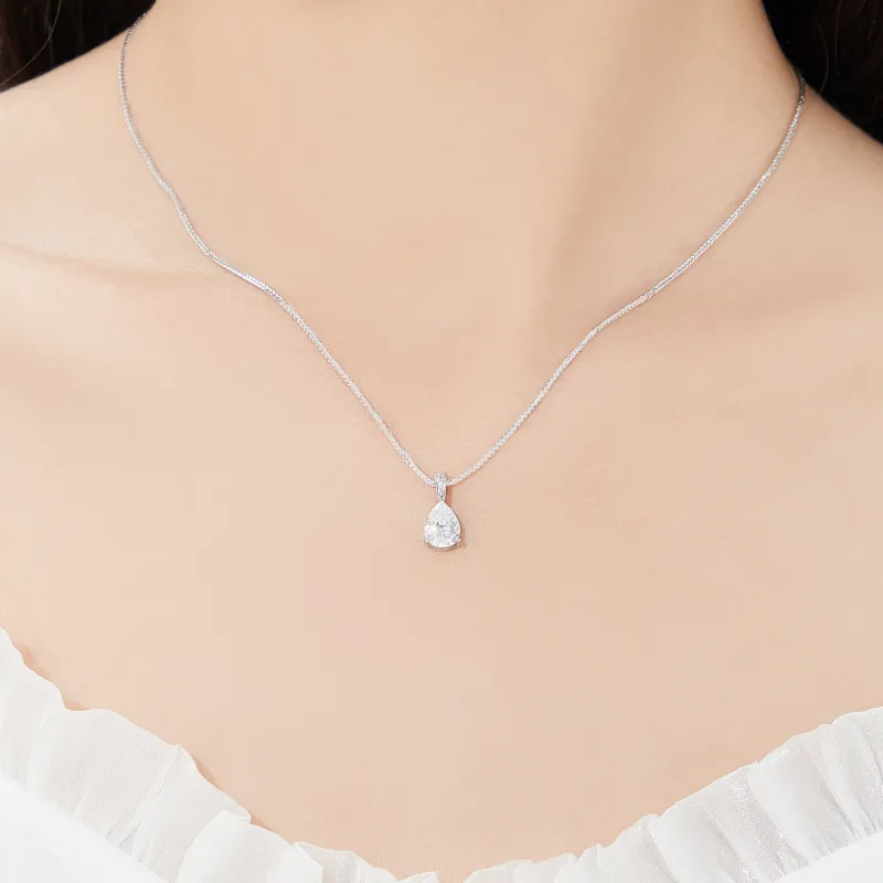 Lao Feng Xiang S925 Silver Necklaces Women's-3