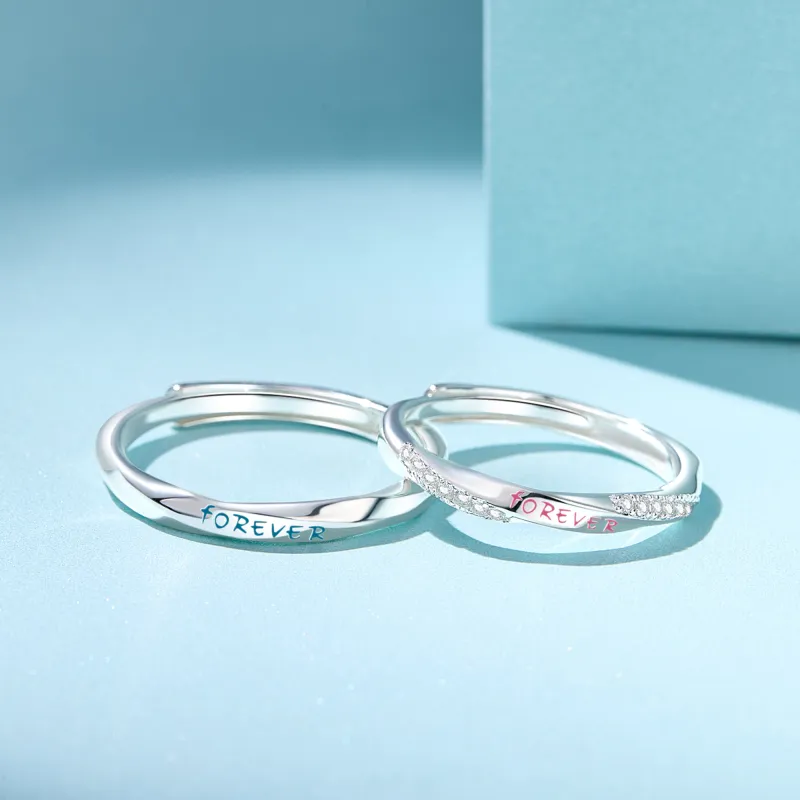 Lao Feng Xiang S925 Silver Rings Unisex-3