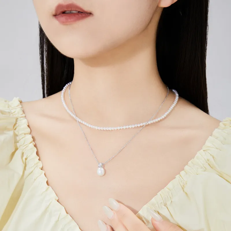 Lao Feng Xiang S925 Silver Necklaces Women's-6