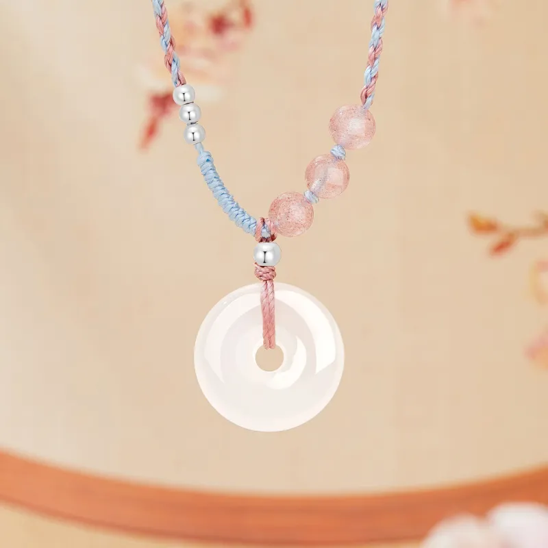 Lao Feng Xiang Chalcedony Necklaces Women's-2