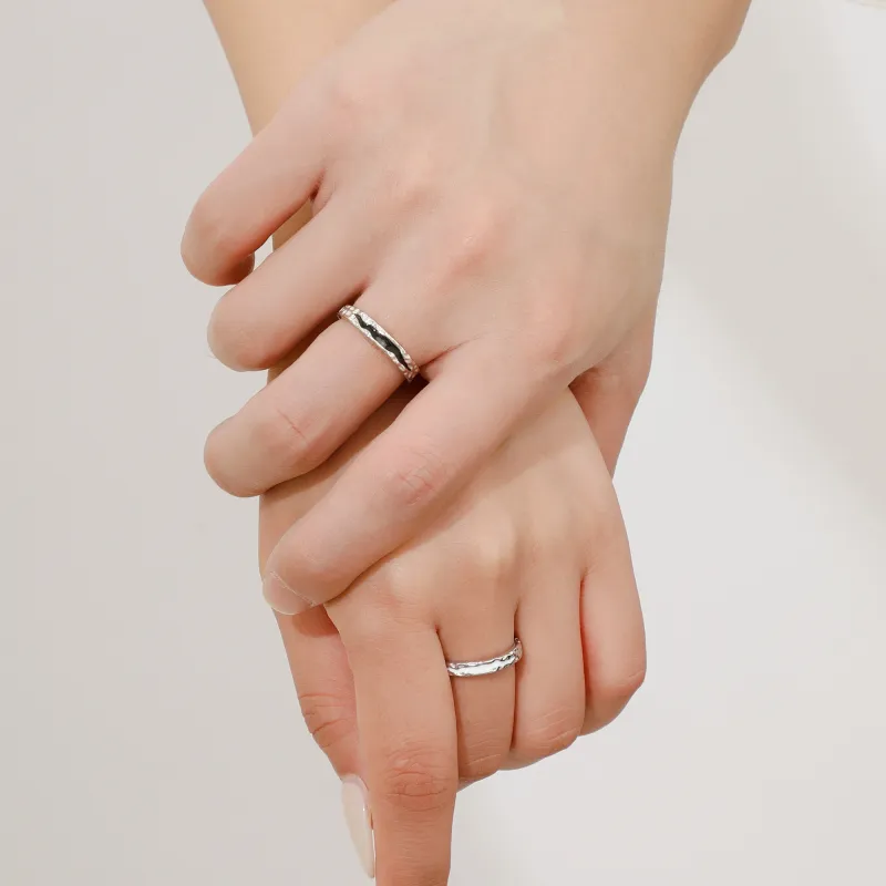 Lao Feng Xiang S925 Silver Rings Unisex-4