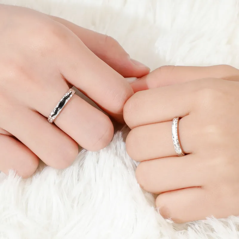 Lao Feng Xiang S925 Silver Rings Unisex-6
