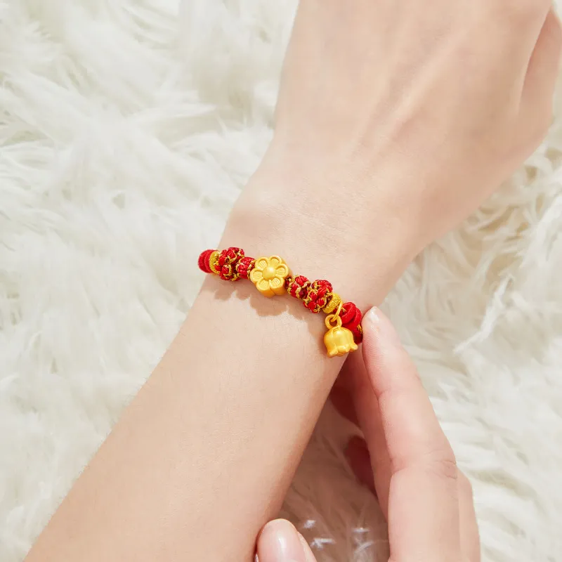 Lao Feng Xiang S999 Fine Silver Bracelets Women's-4