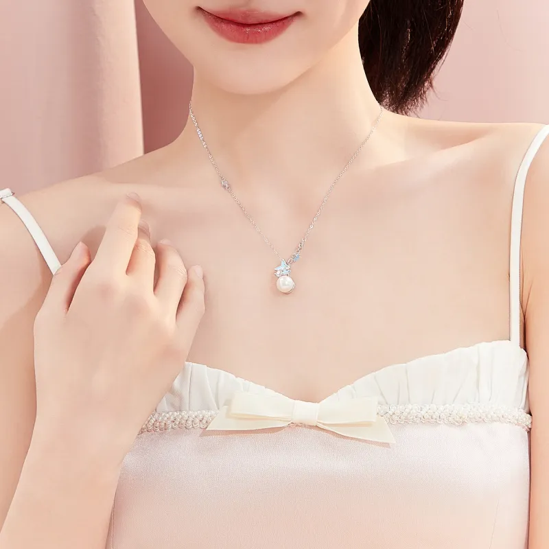 Lao Feng Xiang Pearl Necklaces Women's-5