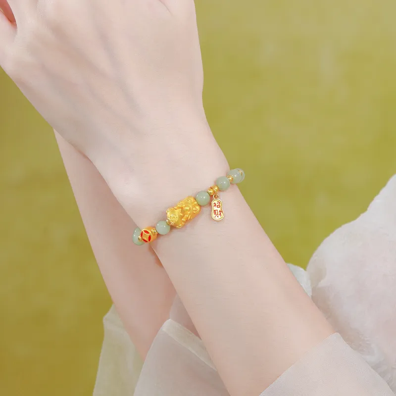 Lao Feng Xiang S925 Silver Bracelets Women's-4