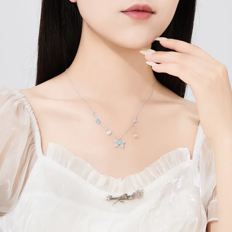 Lao Feng Xiang S925 Silver Necklaces Women's-6