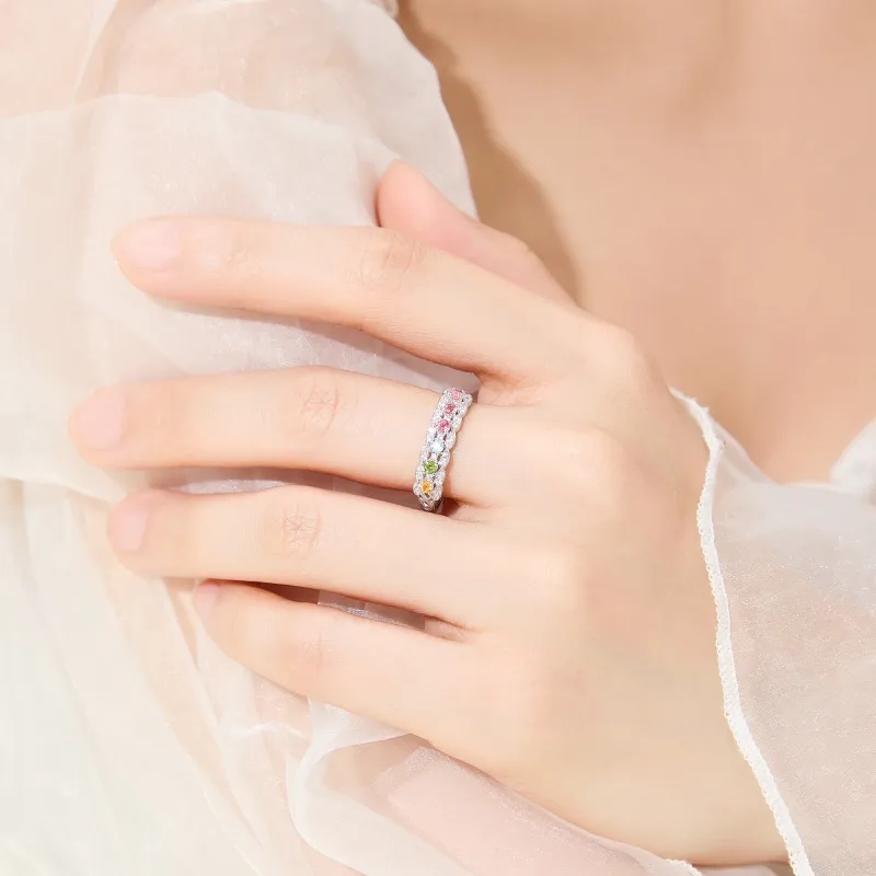 Lao Feng Xiang Natural Tourmaline Rings Women's-6