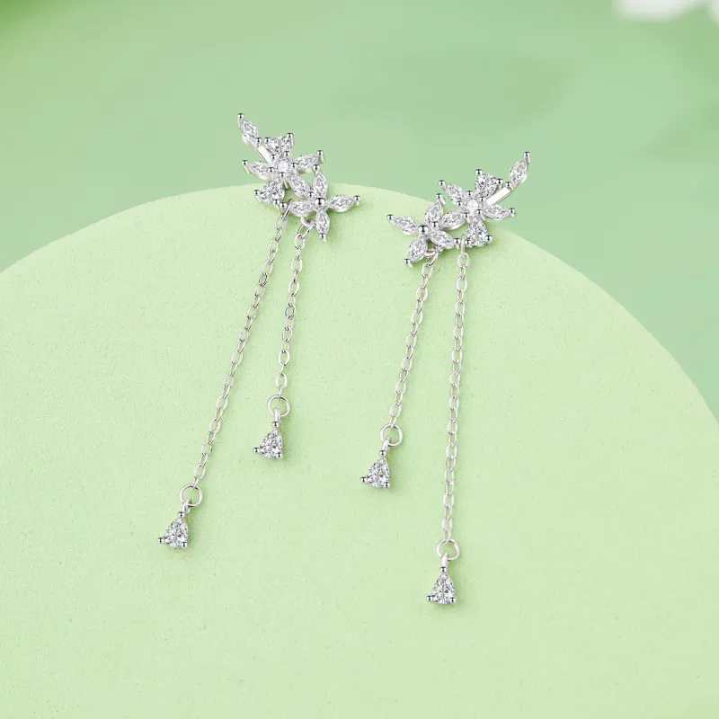Lao Feng Xiang S925 Silver Earrings Women's-6