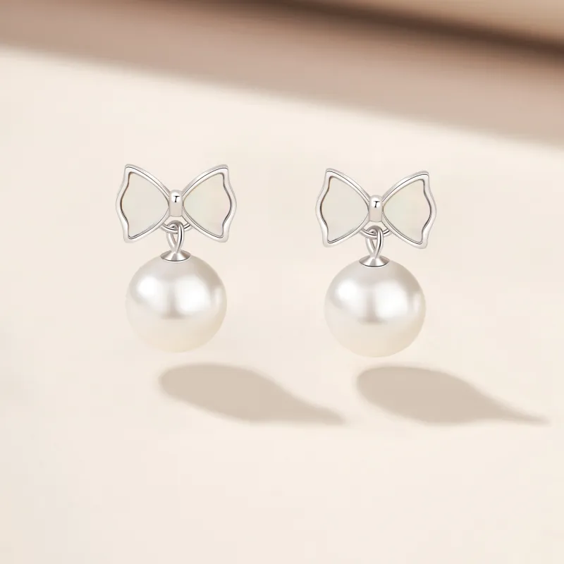 Lao Feng Xiang S925 Sterling Silver Hoop Earrings For Women's Women's-1