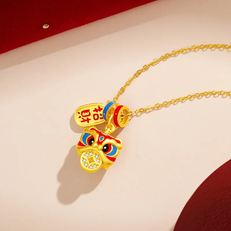 Lao Feng Xiang S925 Silver Necklaces Women's-2