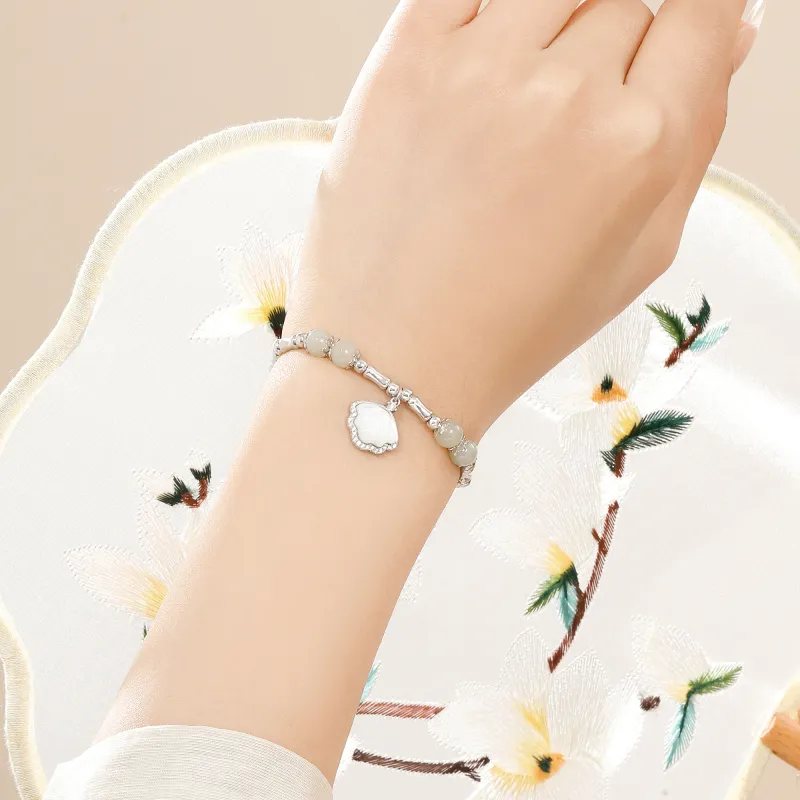Lao Feng Xiang S925 Silver Bracelets Women's-4