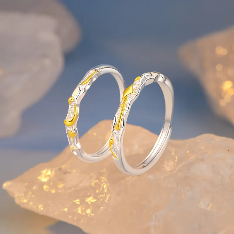 Lao Feng Xiang 925 Sterling Silver Rings Unisex-4