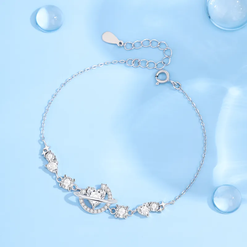 Lao Feng Xiang S999 Silver Bracelets Women's-1