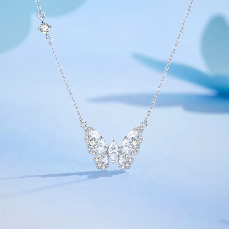 Lao Feng Xiang S925 Silver Necklaces Women's-5