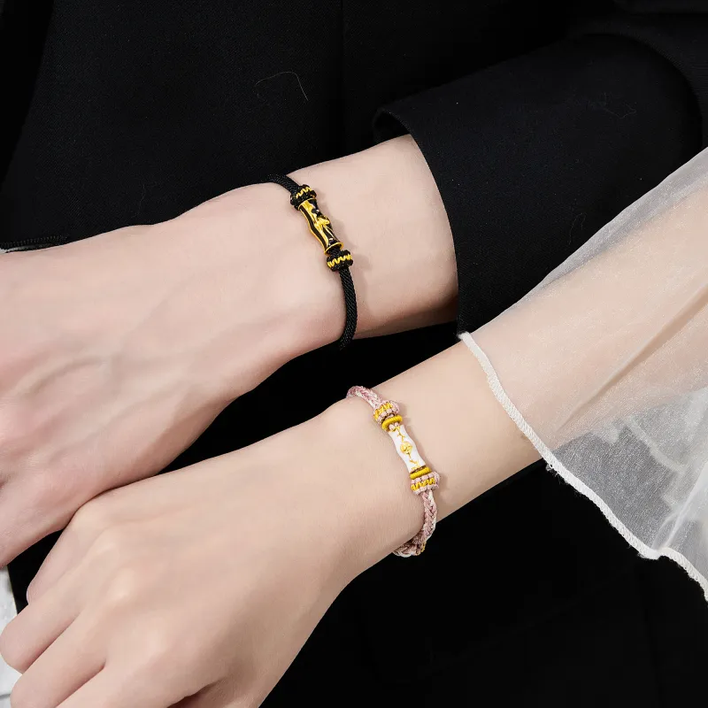 Lao Feng Xiang S925 Silver Bracelets Unisex-4