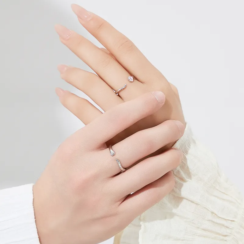 Lao Feng Xiang S925 Silver Rings Unisex-5