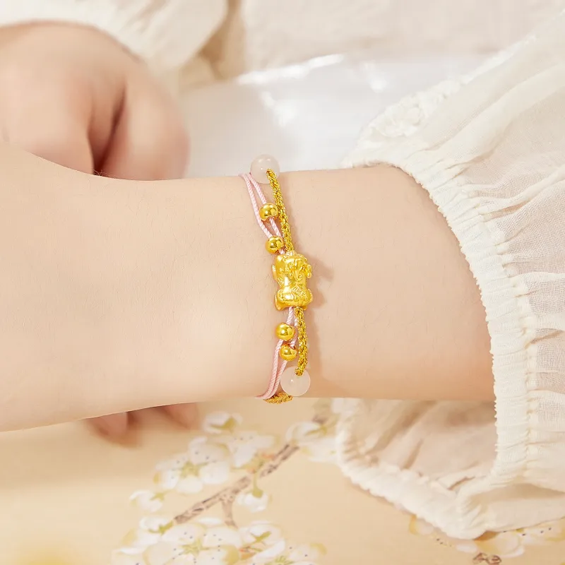 Lao Feng Xiang 925 Sterling Silver Bracelets Women's-6