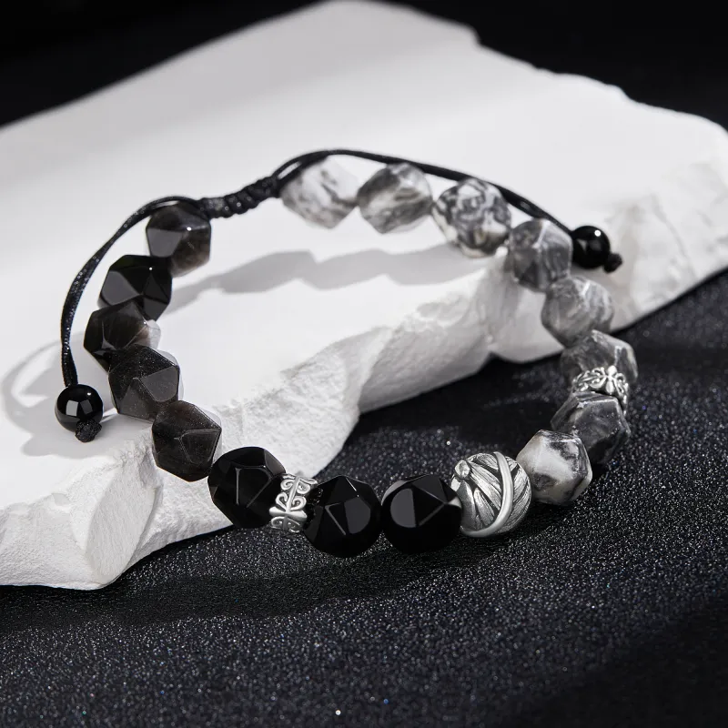 Lao Feng Xiang Map Stone Jade Bracelets Unisex-6