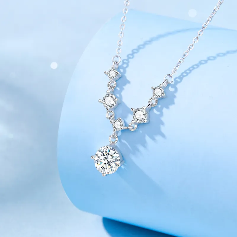 Lao Feng Xiang S925 Silver Necklaces Women's-3